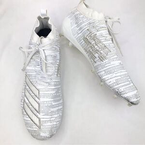 Adidas Adizero Primeknit White 8.0 Three Stripe Life Football Cleats
